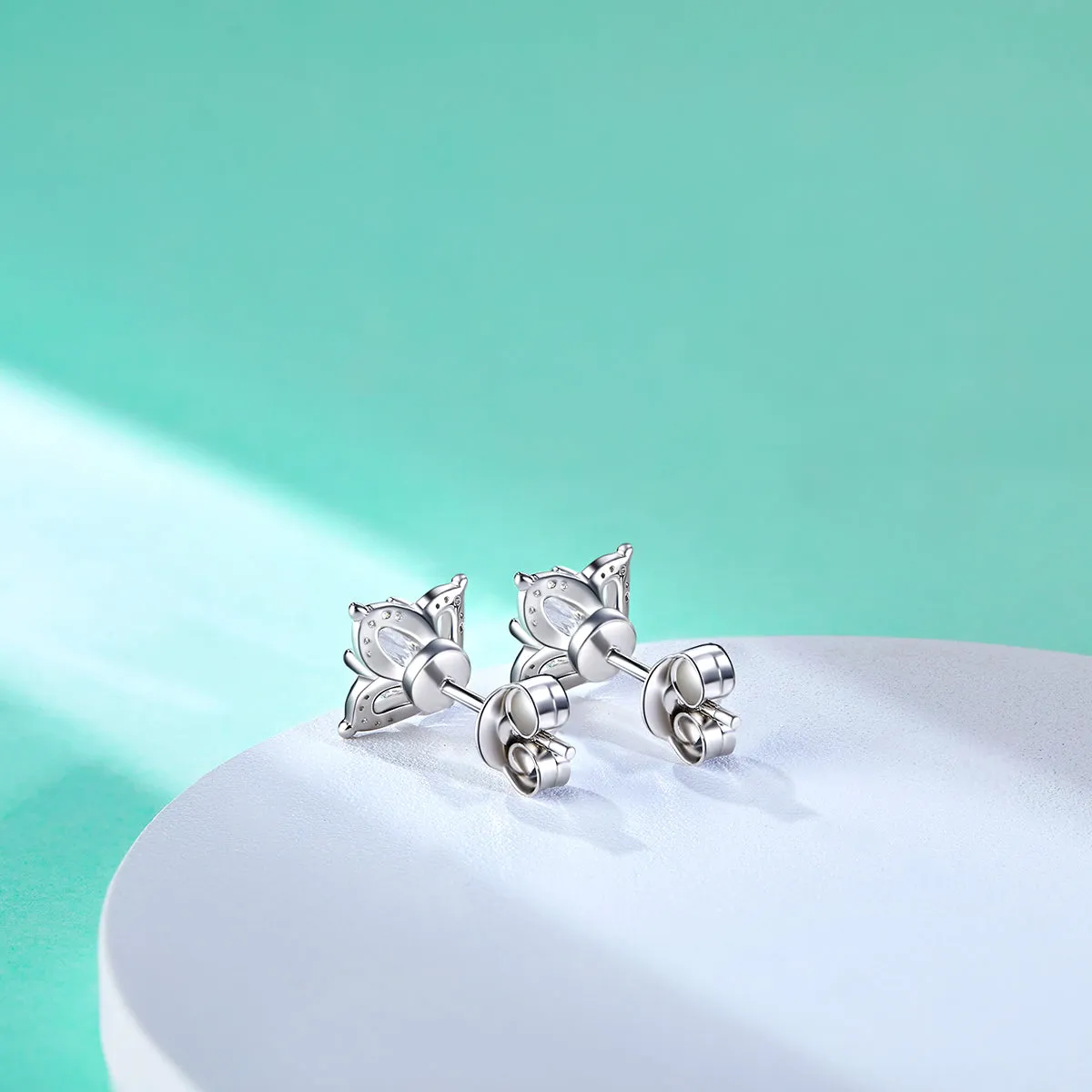 1.0CTTW D Color Moissanite Earrings 925 Sterling Silver Earrings