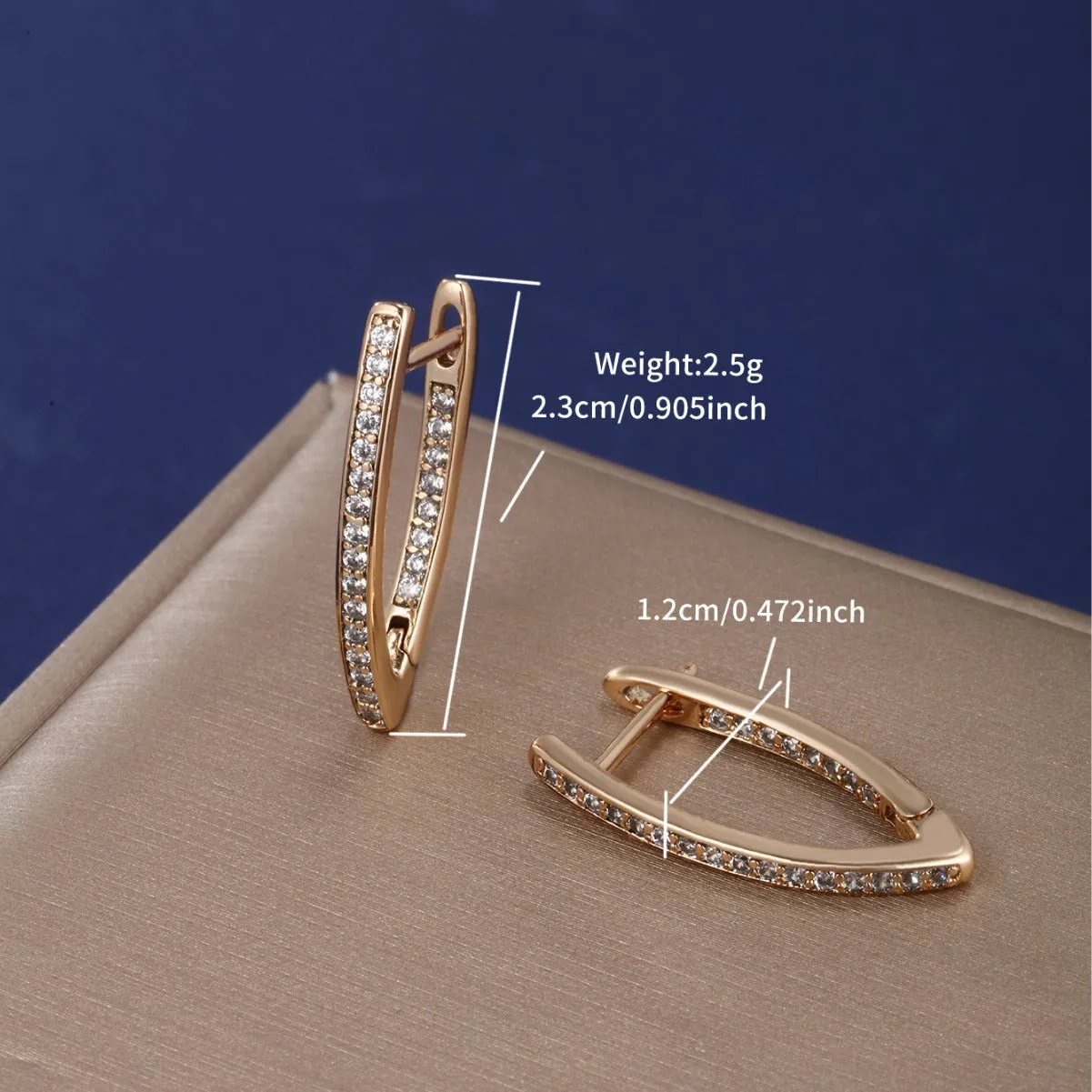 Fashionable temperament earrings women's European and American cross-border niche design earrings
