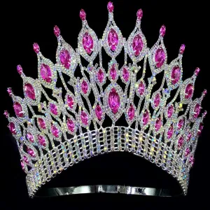 Large Crystal Queen Rhinestone Tiara Party Stage Show Tiara Crown