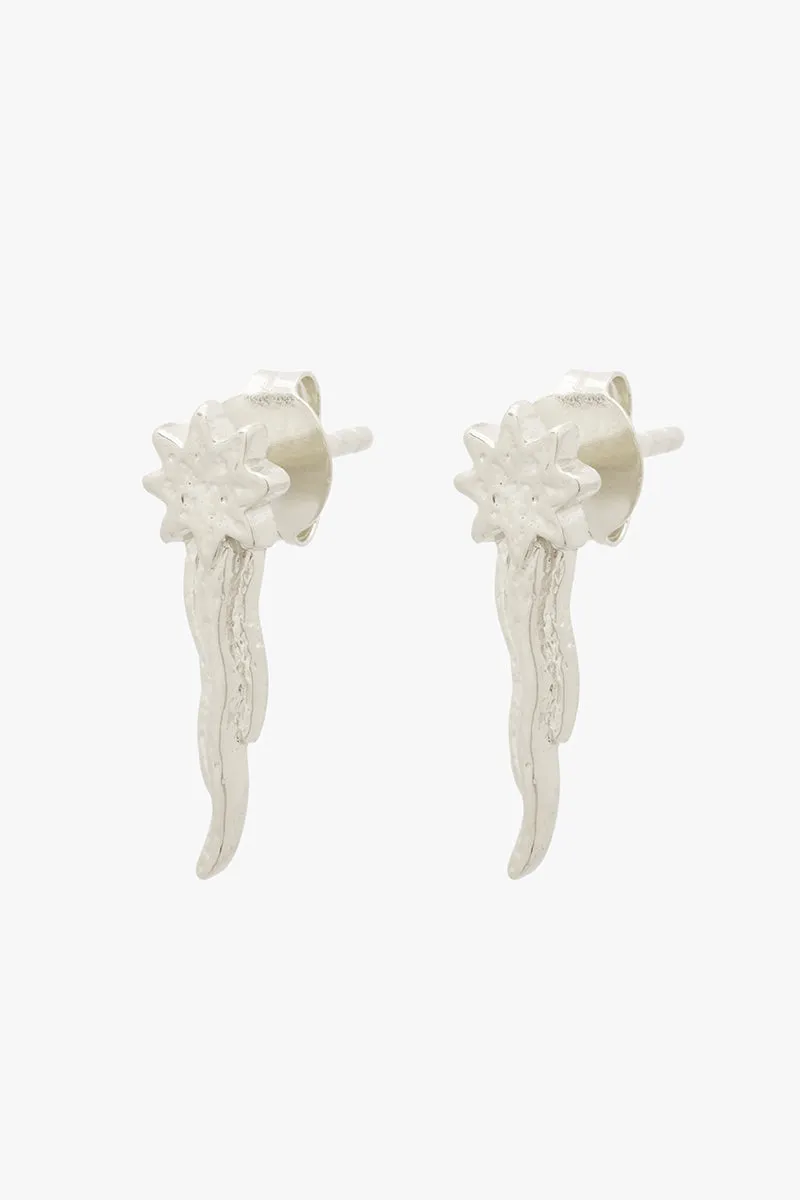 Mini Falling Star Stud Silver
