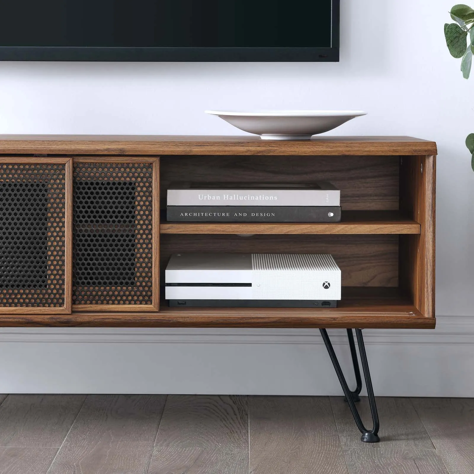 Nomad 47" TV Stand Walnut EEI-6202-WAL