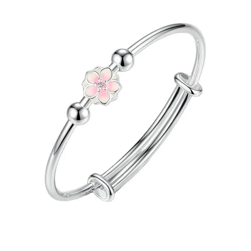 Silver Color Luxury Zircon Charm Bracelet &Bangle Handmade Party 2022 Fashion Korean Jewelry For Women Girls sl523